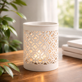 Load image into Gallery viewer, Lattice Wax Burner (White)