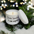 Load image into Gallery viewer, Santa I Can Explain Candle