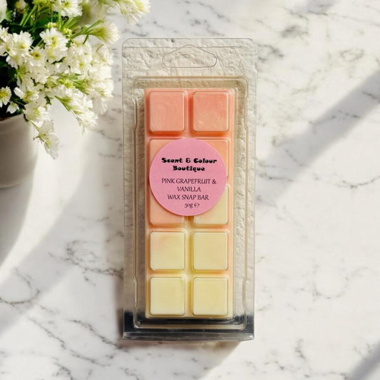 Pink Grapefruit & Vanilla Wax Snap Bar