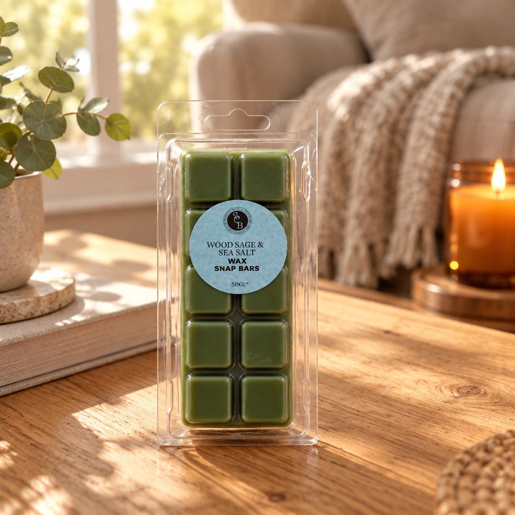 Wood Sage & Sea Salt Wax Snap bar