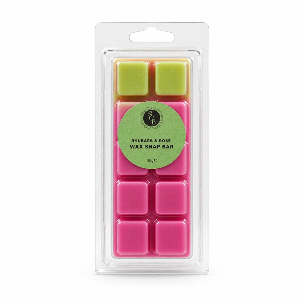 Rhubarb & Rose Wax Snap Bars