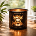 Load image into Gallery viewer, Highland Cow Black Metal Silhouette Wax Burner
