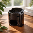 Load image into Gallery viewer, Black Ceramic Wax Burner
