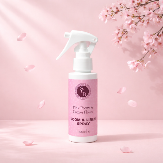 Pink Peony & Cotton Flower Room Spray