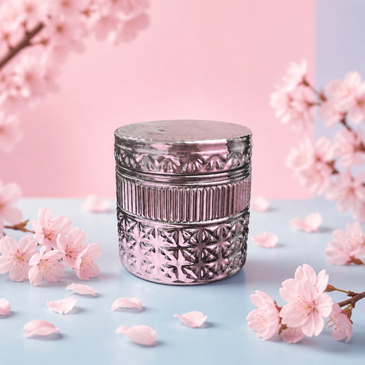 Silver Pomegranate Glow  Candle