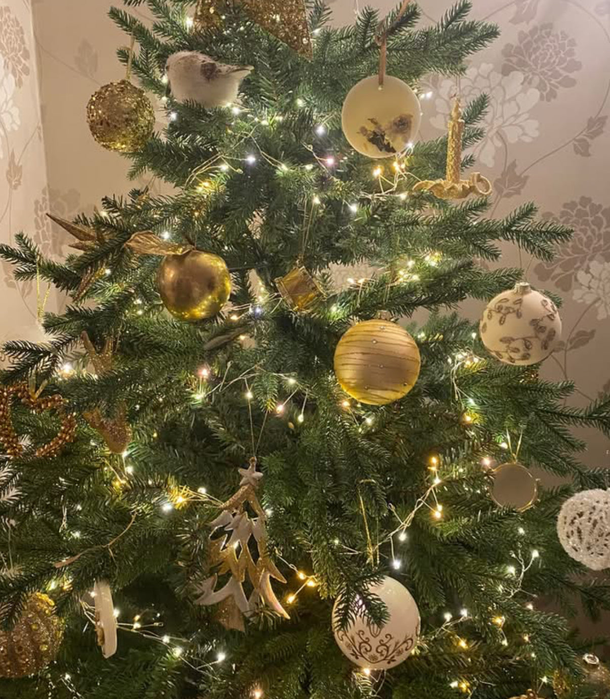 Xmas Tree Wax Hanging Decorations