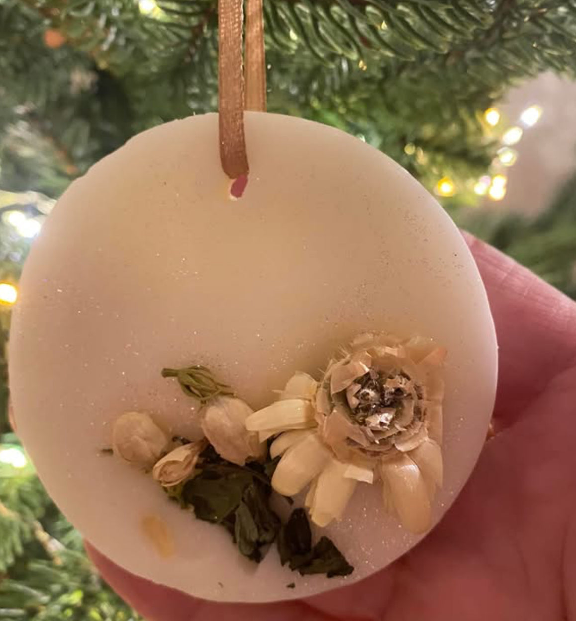 Xmas Tree Wax Hanging Decorations