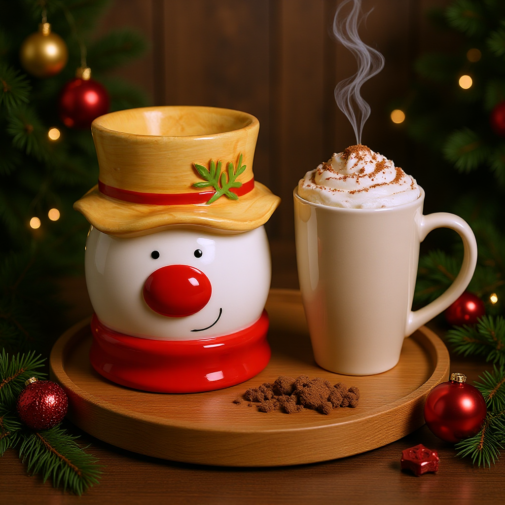 Snowman Tea Light Wax Burner