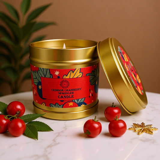 Crimson Cranberry Sparkler Candle