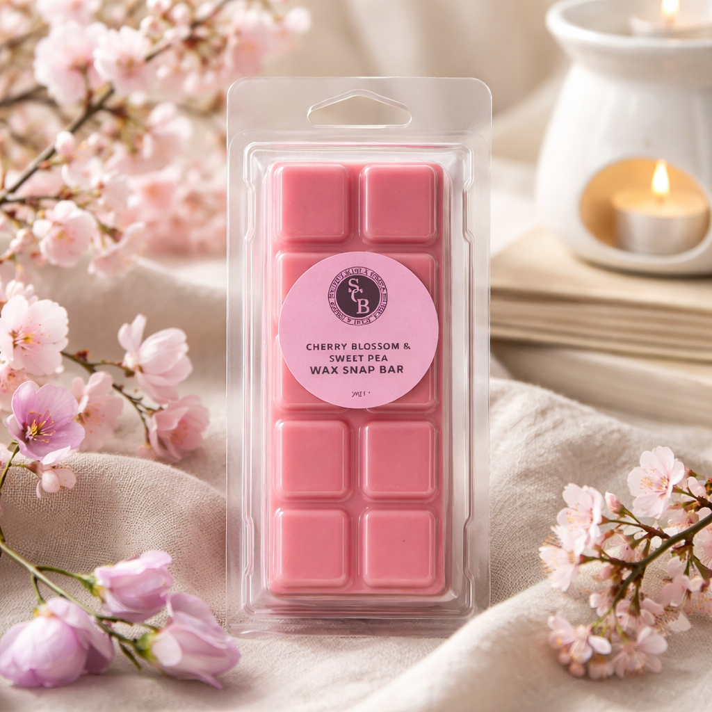 Cherry Blossom and Sweet Pea Wax Snap Bar