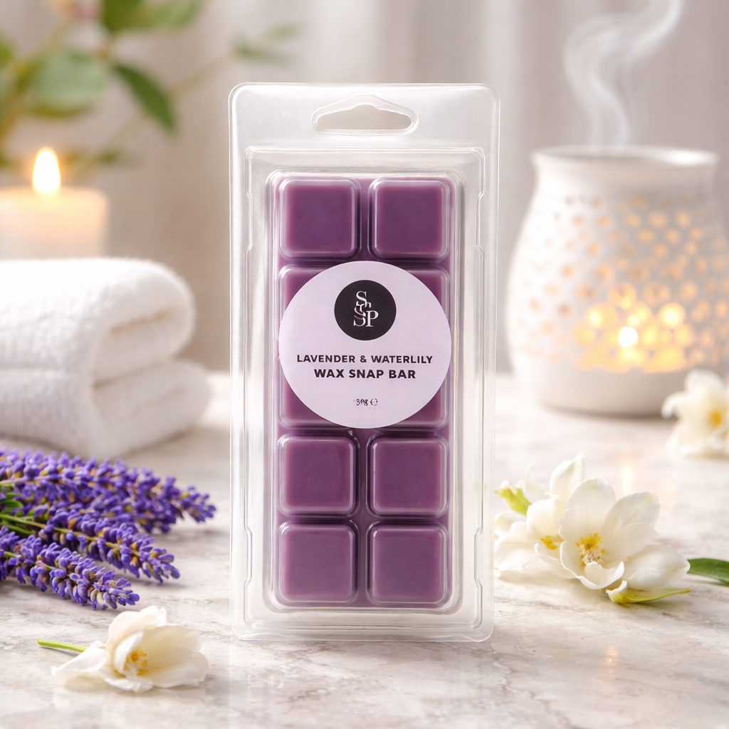 Lavender & Waterlily Wax Snap Bar