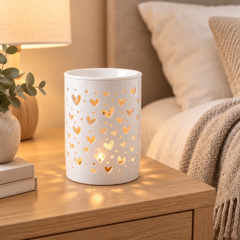 Sprinkle Heart Ceramic Wax Burner