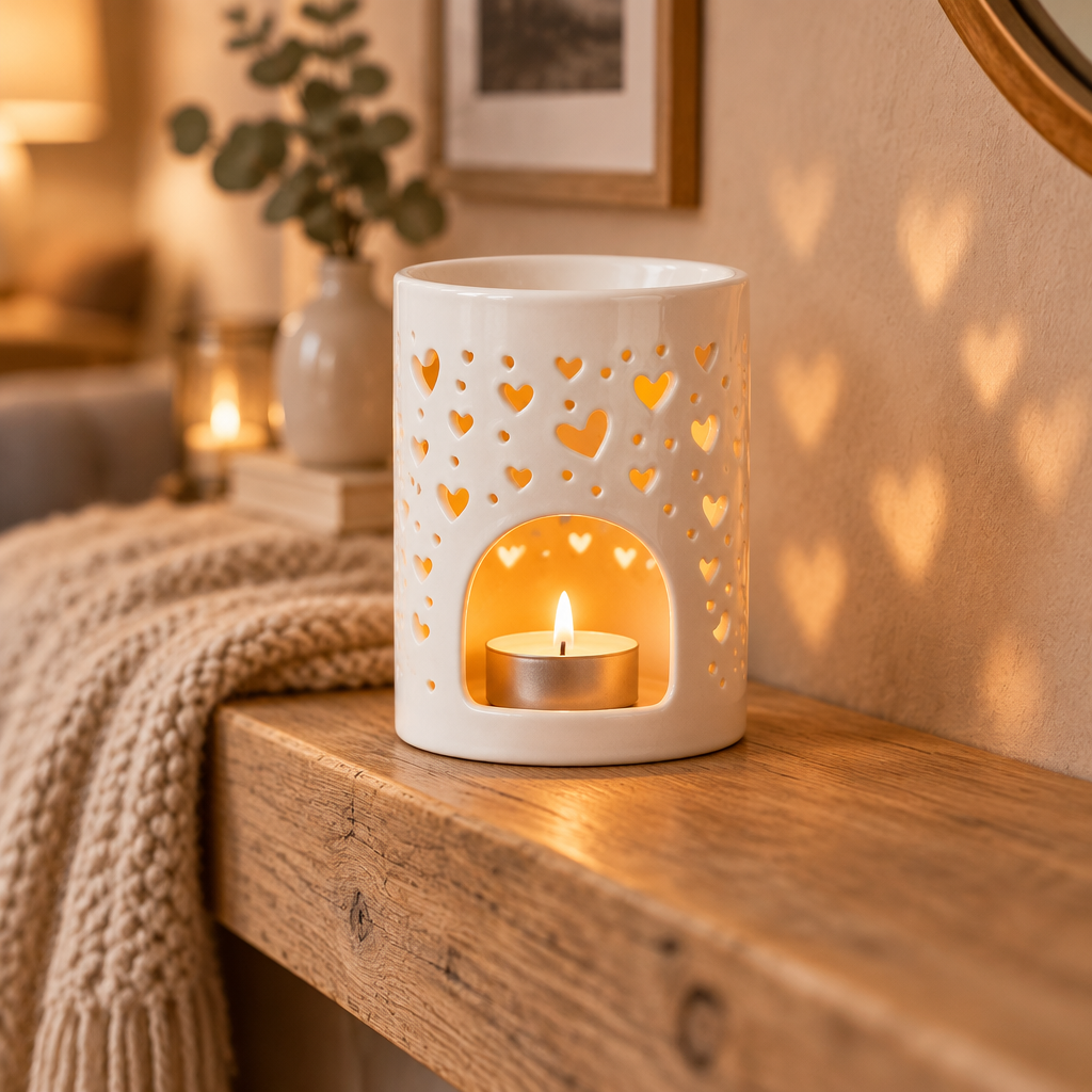 Sprinkle Heart Ceramic Wax Burner