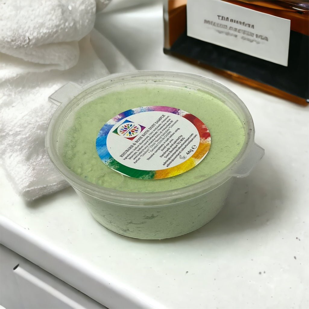 Ten Fragrance Samples in Bath Bomb Dust