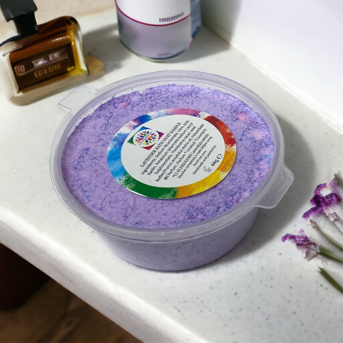 Ten Fragrance Samples in Bath Bomb Dust