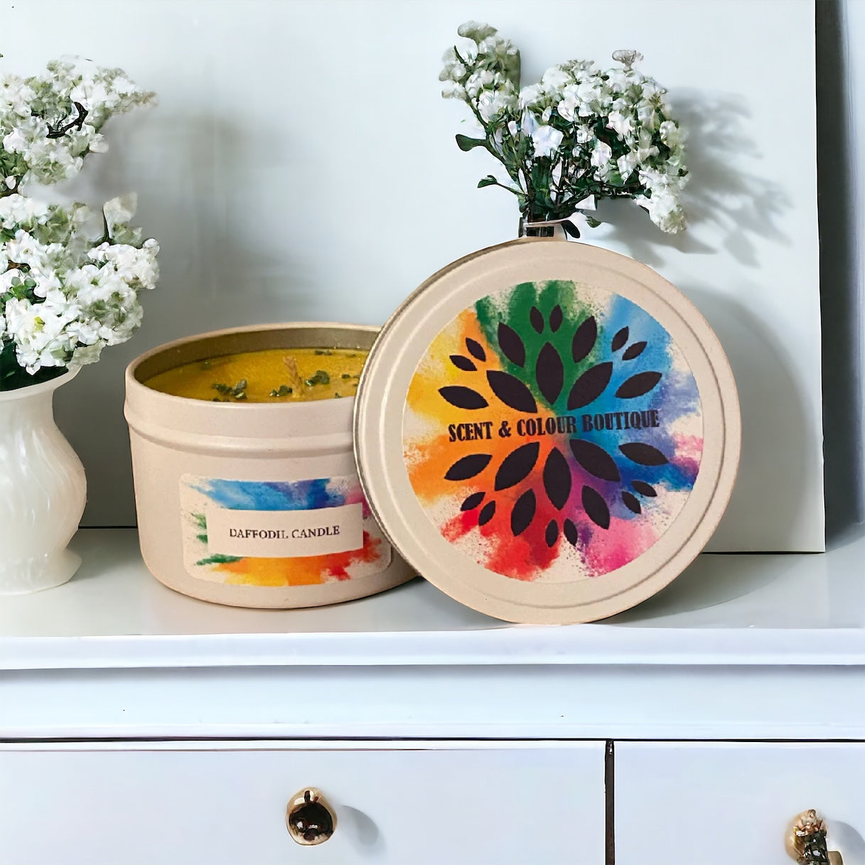 Daffodil Candle