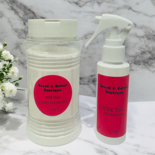Rose Talc Carpet Freshener & Room Spray