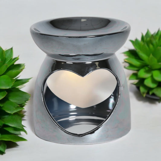 Midnight Heart Tea Light Wax Burner
