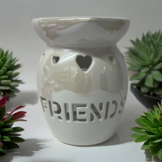 Friends Pearlised Tea Light Wax Burner