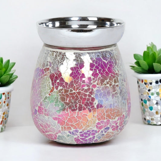 Pink Crackle Electric Burner