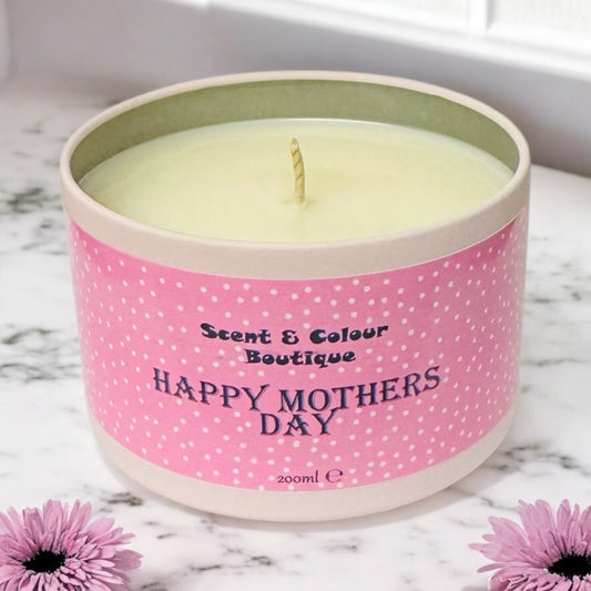 Happy Mothers day Mum Candle