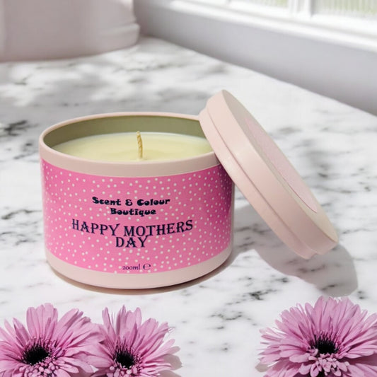 Happy Mothers day Mum Candle