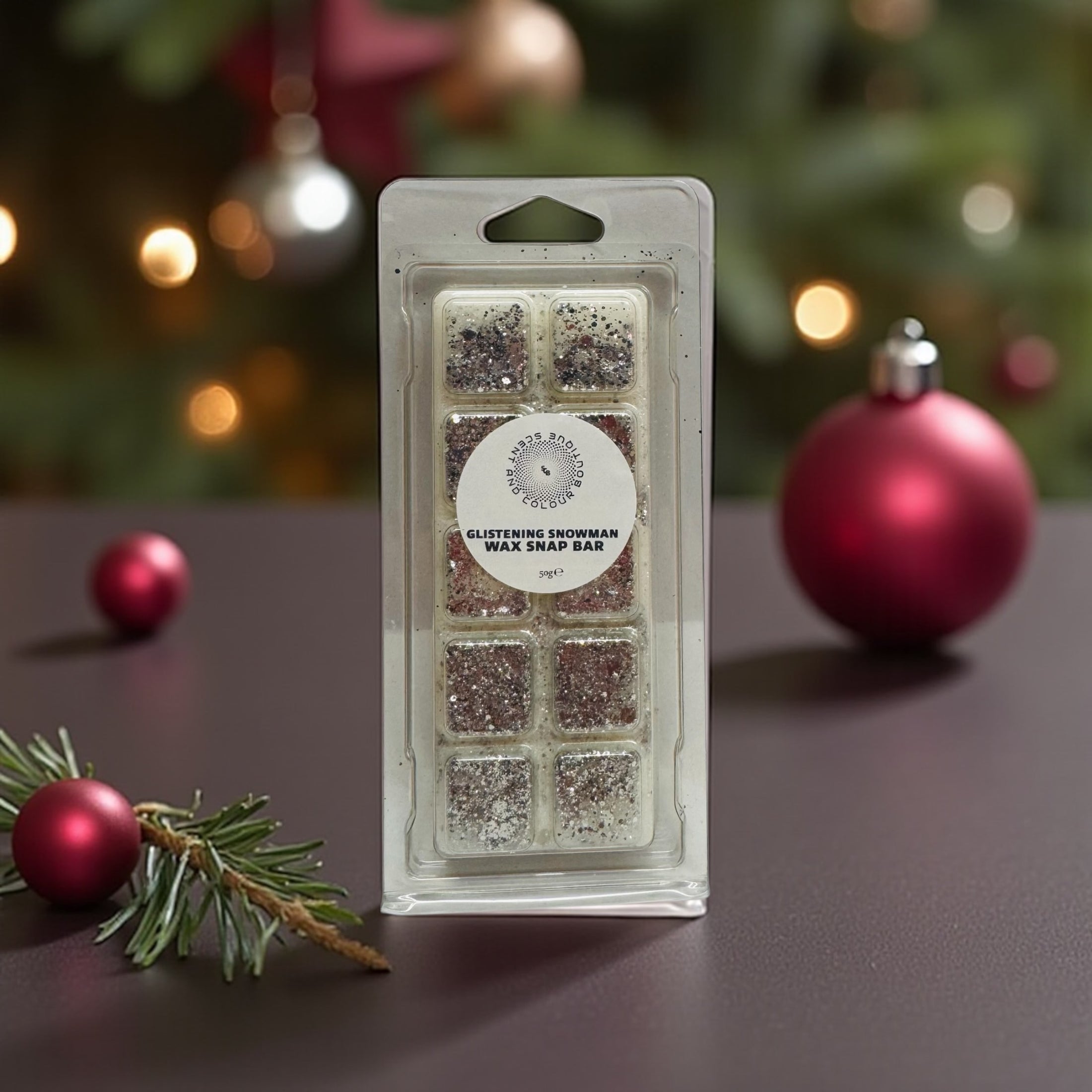 Glistening Snowman Wax Snap Bar